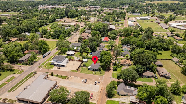 107 W Myrtle, Winnsboro, TX 75494 - aerial perspective of suburban area with a tree filled landscape