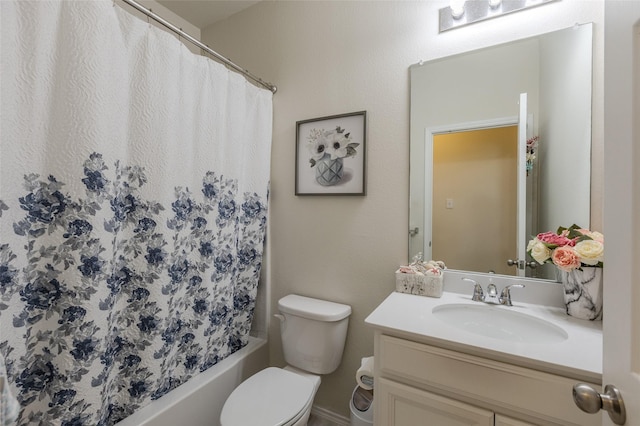 3125 Layla Creek Dr, Little Elm, TX 75068 - full bathroom with toilet, vanity, and shower / tub combo