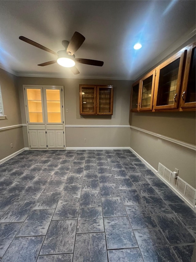 332 Belmont St, Hurst, TX 76053 - empty room featuring a ceiling fan and baseboards