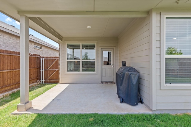 140 Orchard Pines Pl, Boyd, TX 76023 - view of patio featuring a gate and a grill