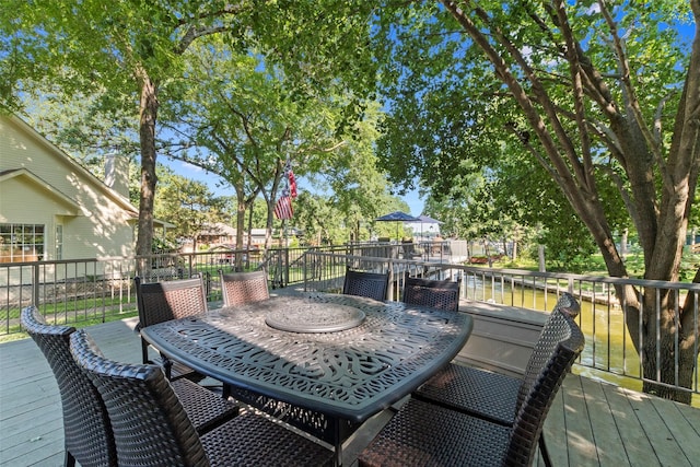 124 Robin Hood Way, Gun Barrel City, TX 75156 - deck featuring outdoor dining space