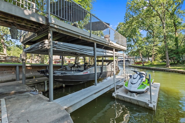 124 Robin Hood Way, Gun Barrel City, TX 75156 - dock area with a water view