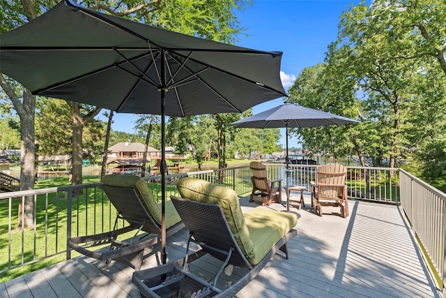 124 Robin Hood Way, Gun Barrel City, TX 75156 - wooden deck with a yard