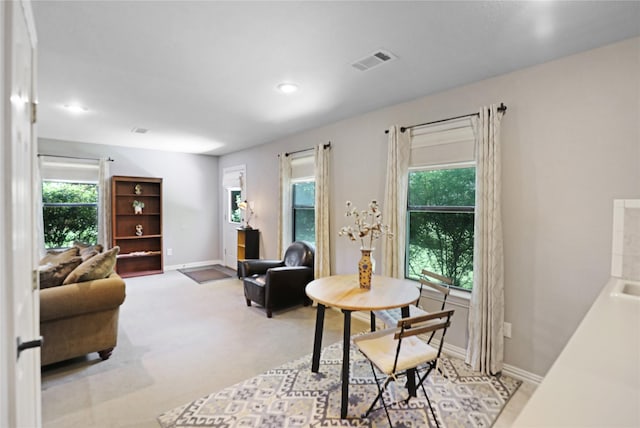 211 N Waddill St, Mckinney, TX 75069 - carpeted living room with baseboards and recessed lighting
