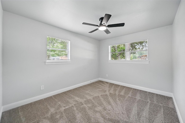 3651 Cindy Dr, Fort Worth, TX 76111 - carpeted spare room featuring baseboards and ceiling fan
