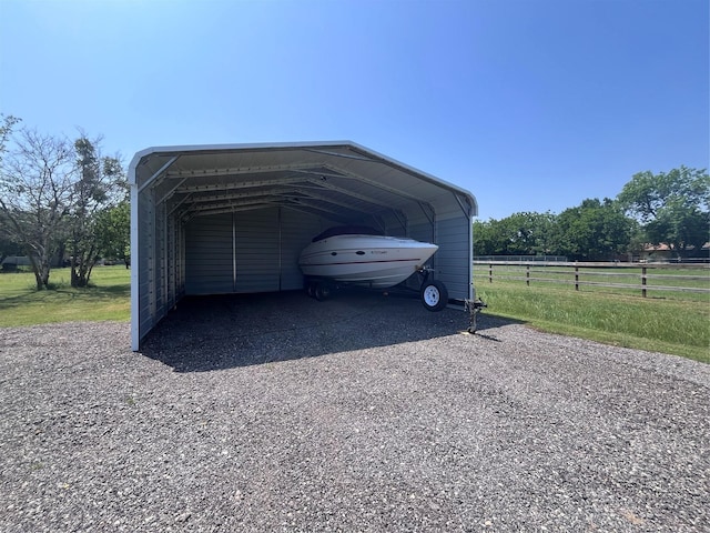 609 S 3rd St, Sanger, TX 76266 - view of vehicle parking with a detached carport and driveway