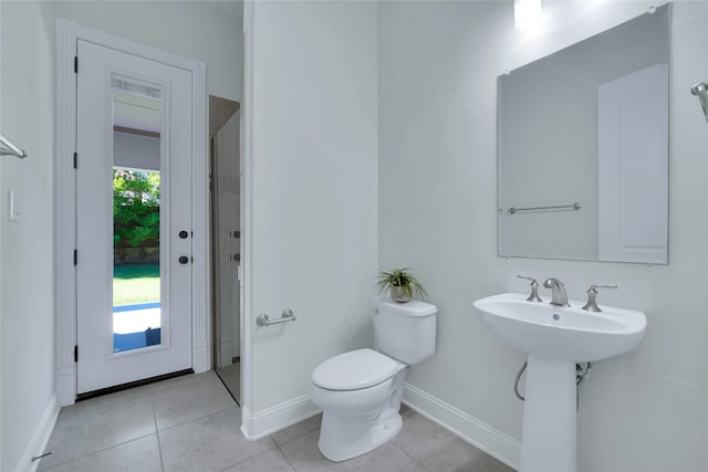 1070 Great Meadow Dr, Allen, TX 75013 - bathroom with toilet, baseboards, and tile patterned flooring