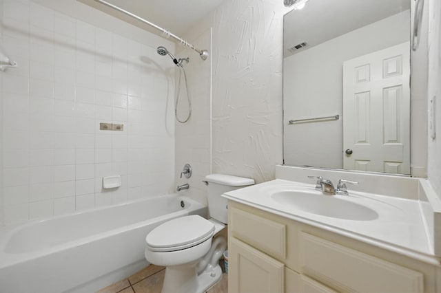 3816 Appleton Ln, Flower Mound, TX 75022 - full bath with vanity, bathtub / shower combination, and tile patterned floors