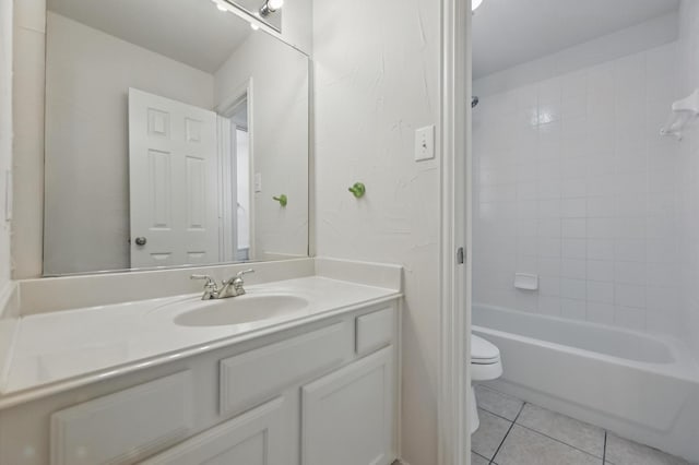 3816 Appleton Ln, Flower Mound, TX 75022 - full bathroom with vanity, tile patterned flooring, and tub / shower combination
