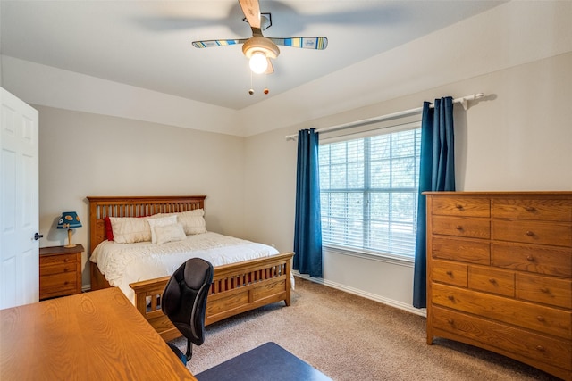 8017 Stonehill Dr, Plano, TX 75025 - bedroom with carpet, baseboards, and a ceiling fan