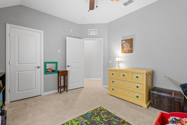 952 Sweeping Butte Dr, Fort Worth, TX 76052 - playroom with carpet floors, a ceiling fan, and baseboards