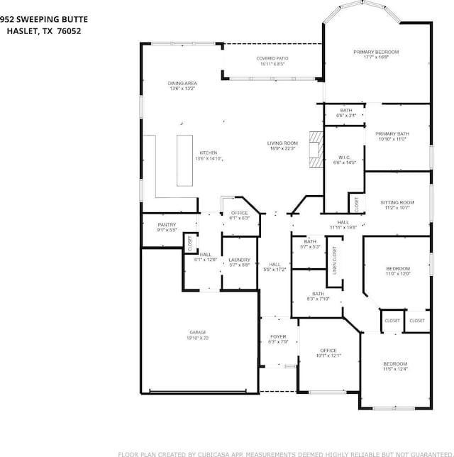 952 Sweeping Butte Dr, Fort Worth, TX 76052 - room layout