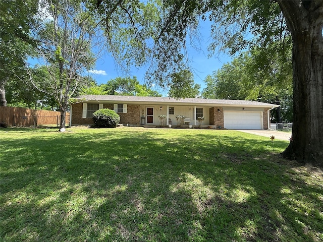 107 W Bayside Dr, Mabank, TX 75156 - single story home featuring brick siding, a garage, and driveway