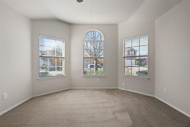 1016 Camp Verde Dr, Forney, TX 75126 - carpeted spare room with baseboards and ceiling fan