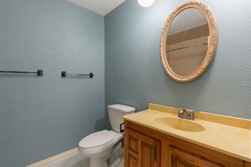 4028 Engleman St, Fort Worth, TX 76137 - bathroom featuring vanity, toilet, and baseboards