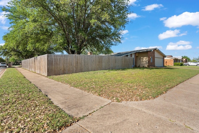 4028 Engleman St, Fort Worth, TX 76137 - view of yard featuring an attached garage