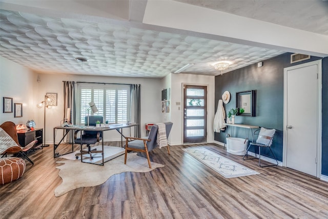 10542 Vinemont St, Dallas, TX 75218 - office with wood finished floors and baseboards