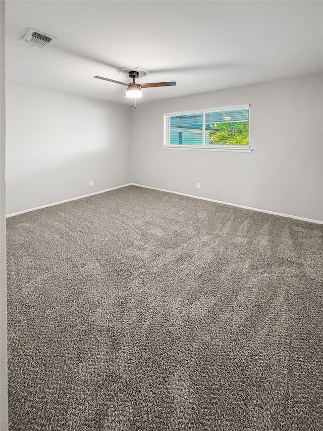 7636 Skylake Dr, Fort Worth, TX 76179 - carpeted spare room featuring baseboards and ceiling fan