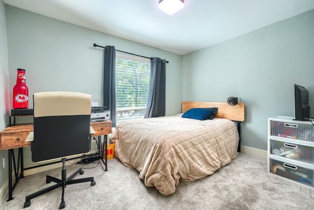 9613 County Road 4091, Scurry, TX 75158 - bedroom featuring carpet floors, baseboards, and a desk