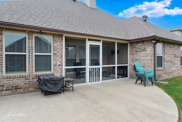 606 Labarre Ln, Bossier City, LA 71111 - view of patio with a sunroom
