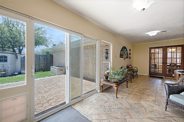 2112 Columbia Dr, Richardson, TX 75081 - sunroom with french doors