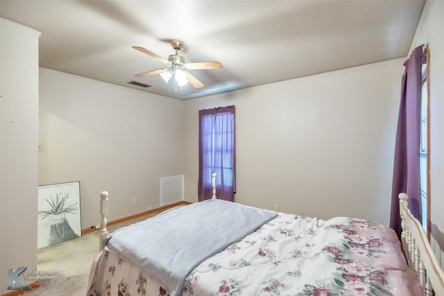 2757 Old Anson Rd, Abilene, TX 79603 - carpeted bedroom featuring ceiling fan and baseboards