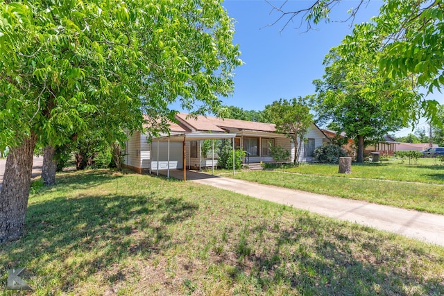 2757 Old Anson Rd, Abilene, TX 79603 - view of front of house with driveway and a front yard