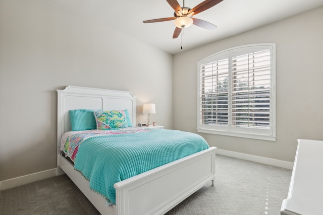 2509 Oak Bend Ct, Southlake, TX 76092 - bedroom featuring carpet, baseboards, and ceiling fan