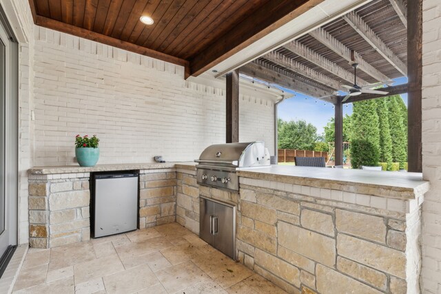 2509 Oak Bend Ct, Southlake, TX 76092 - view of patio / terrace featuring ceiling fan