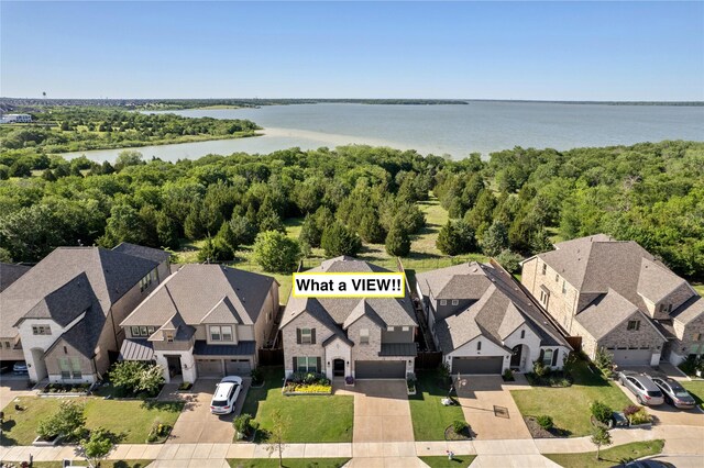2529 Solomons Pl, Wylie, TX 75098 - aerial view of residential area with a nearby body of water