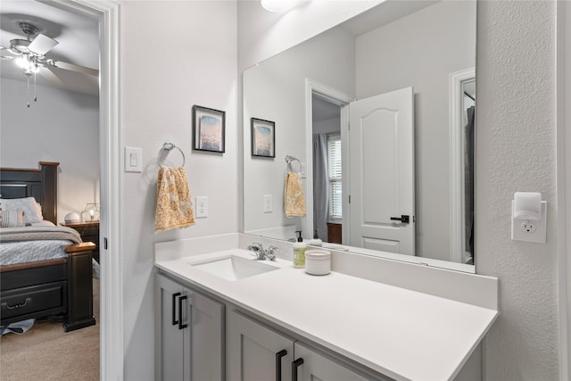 2529 Solomons Pl, Wylie, TX 75098 - ensuite bathroom with ceiling fan and vanity
