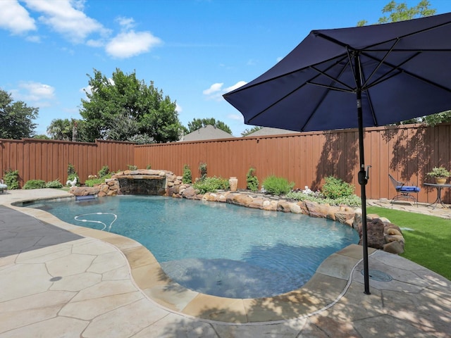 2525 Still Springs Dr, Little Elm, TX 75068 - view of swimming pool featuring a fenced backyard and a patio
