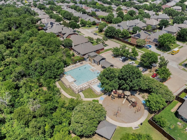 2525 Still Springs Dr, Little Elm, TX 75068 - bird's eye view of a pool area