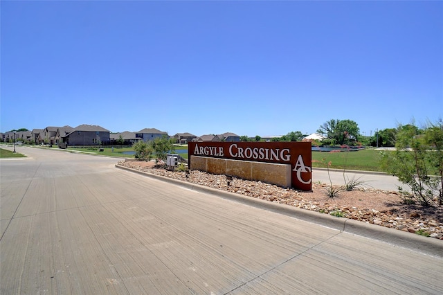 444 Oliver Ct, Argyle, TX 76226 - community sign with a residential view