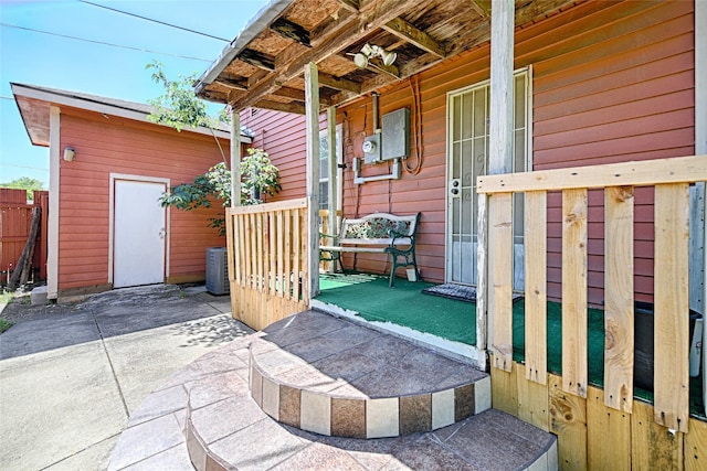 1705 Savoy St, Dallas, TX 75224 - porch with central AC