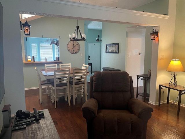5907 Aloe Ct, Arlington, TX 76017 - dining room with wood finished floors and lofted ceiling