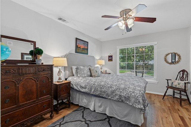 4304 Warnock Ct, Fort Worth, TX 76109 - bedroom featuring wood finished floors, a ceiling fan, and baseboards