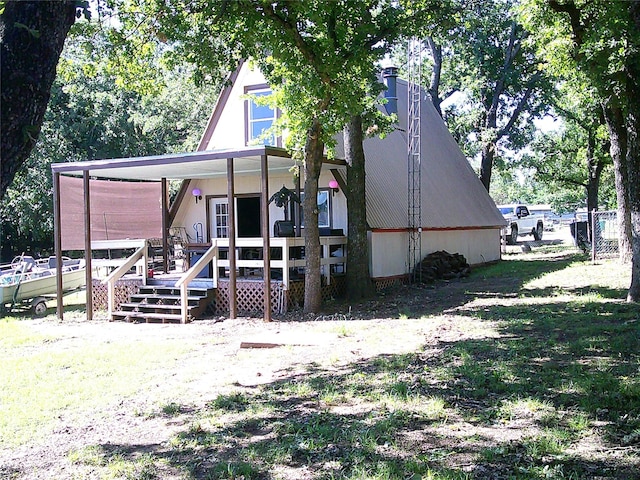 999 Roberts Cut Off Rd, Bowie, TX 76230 - view of rear view of house