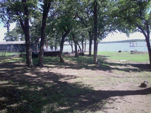 999 Roberts Cut Off Rd, Bowie, TX 76230 - view of yard with a water view