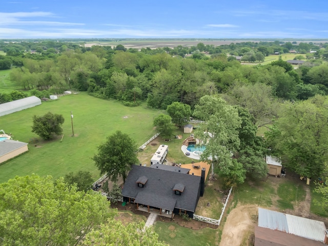 1015 S Lowrance Rd, Pecan Hill, TX 75154 - drone / aerial view of a pool area