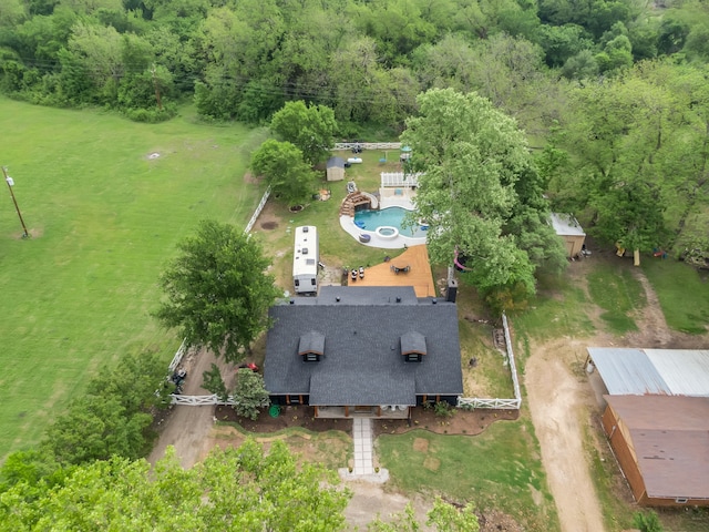 1015 S Lowrance Rd, Pecan Hill, TX 75154 - view of subject property featuring a heavily wooded area