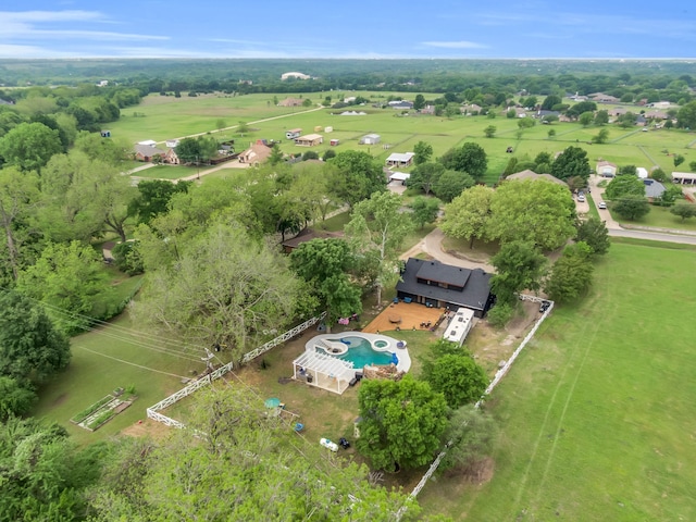 1015 S Lowrance Rd, Pecan Hill, TX 75154 - aerial view of property and surrounding area featuring rural landscape