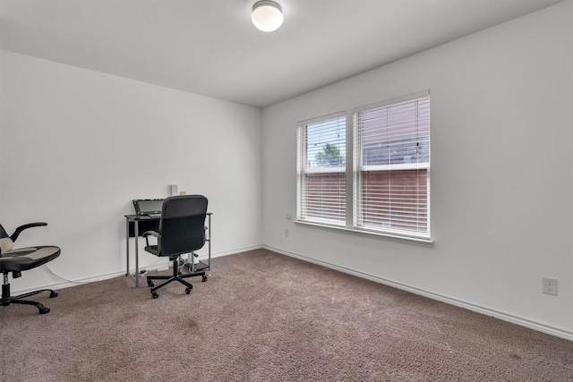 4506 Maplewood Ave, Balch Springs, TX 75180 - carpeted home office with baseboards