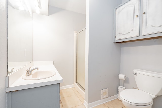2120 Lisa Cir, Canton, TX 75103 - full bathroom featuring tile patterned floors, a shower stall, and toilet