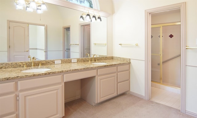 332 Diamond Oaks Dr, Hudson Oaks, TX 76087 - full bath with double vanity and a stall shower