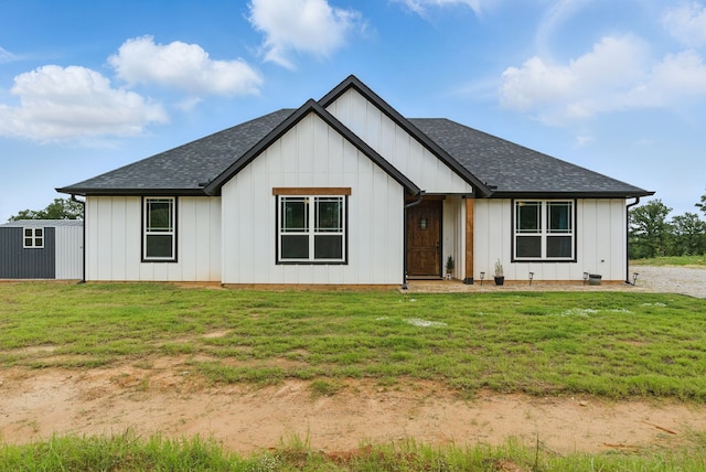 3385 Dps Tower Rd, Perrin, TX 76486 - modern farmhouse featuring board and batten siding and roof with shingles