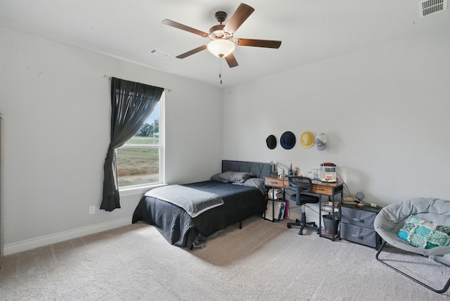 3385 Dps Tower Rd, Perrin, TX 76486 - bedroom featuring carpet and a ceiling fan