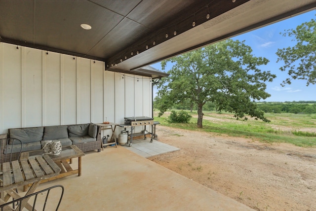 3385 Dps Tower Rd, Perrin, TX 76486 - view of patio with an outdoor living space and area for grilling