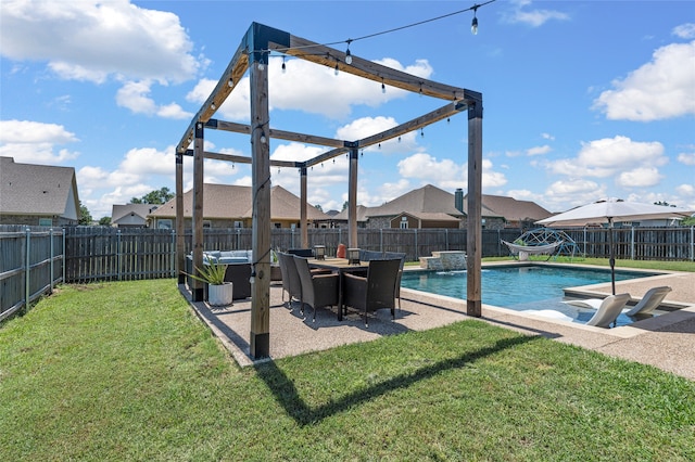 386 Cavitt Ct, Robinson, TX 76706 - view of pool with a patio area and a residential view