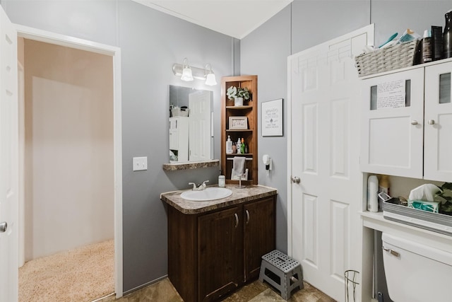 239 County Road 3586, Paradise, TX 76073 - bathroom with vanity and toilet